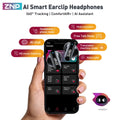 ZNP N03 TWS Bluetooth Earbuds, Bluetooth 6.0, LED Smart Touch Control, Lightweight In-Ear Design, IPX5 Waterproof, Suitable for Gaming, Office Work, Sports, Studying, and Voice Calls, Built-In Microphone