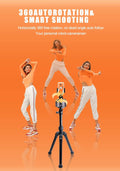 Apai Genie Ii - Auto Tracking Smartphone Holder - Handsfree Face Tracking Camera Stand - Smart Selfie Stick 360° Rotation for Live Stream, Videos and Photos Black