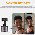 Apai Genie Ii - Auto Tracking Smartphone Holder - Handsfree Face Tracking Camera Stand - Smart Selfie Stick 360° Rotation for Live Stream, Videos and Photos Black
