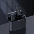 Tekvyn Hepu wireless microphone with sleek black design and handheld microphone body, ideal for live performances and speeches.