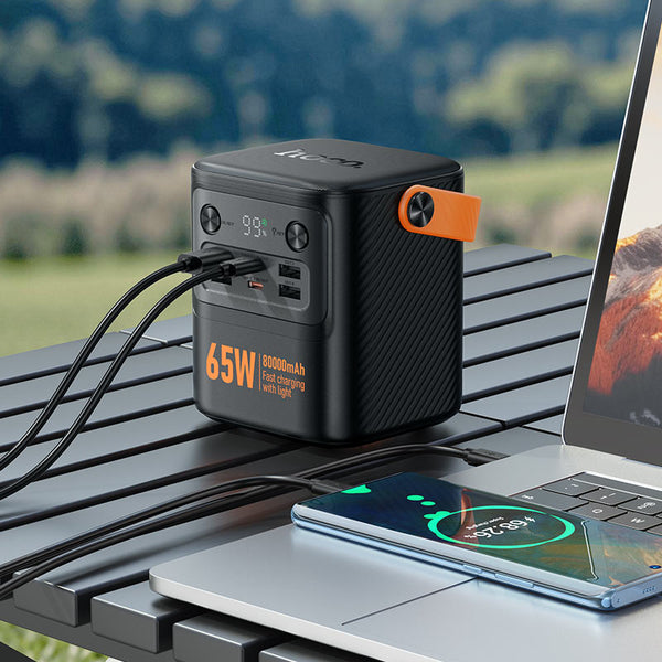 Hoco Pro 80000mAh power bank with fast charging cable