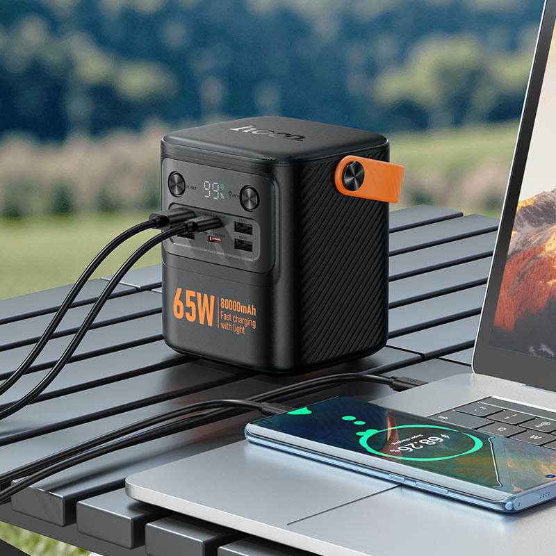 Hoco Pro 80000mAh power bank with fast charging cable