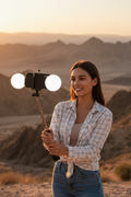 Tekvynstore JC Series wireless Bluetooth selfie stick with tripod stand, adjustable extendable mobile accessory for photos.