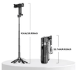 Mini Grip Quadripod for content creation by Tekvynstore, featuring four adjustable legs and a compact design for stable support.