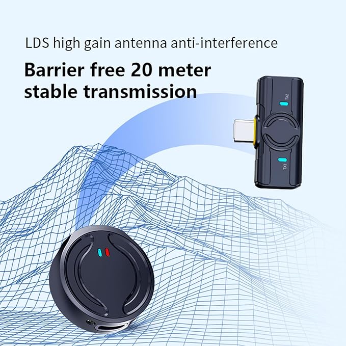 Wireless Tekvyn microphone with charging cabin, compact and portable, ideal for live performances and presentations.
